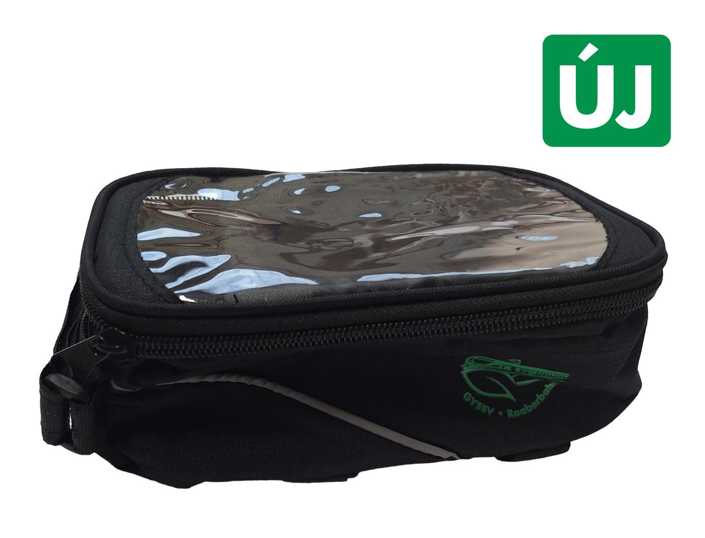 Kerékpáros táska mobiltelefon tartóval