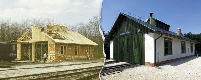 Nagycenki Széchenyi Múzeumvasút fertőbozi fűtőháza épült és megszépült
