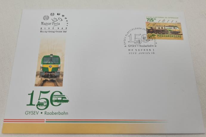 GYSEV150 postabélyeg boríték