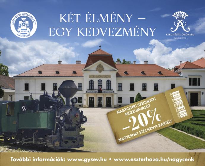 GYSEV Múzeumvasút kedvezmény grafika