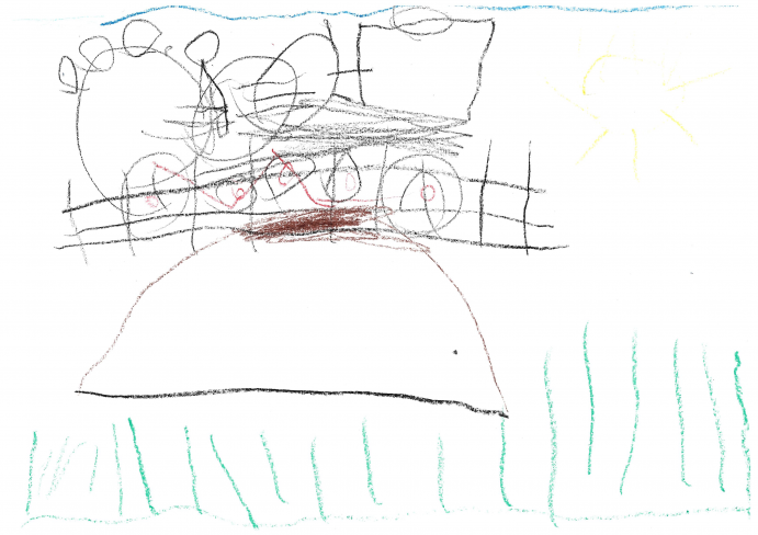 Krammer Kornél (5 éves) rajza