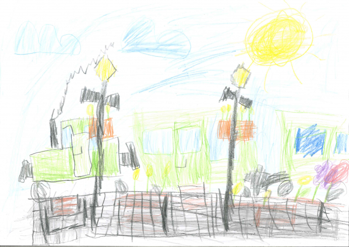 Oravecz Máté (5 éves) rajza