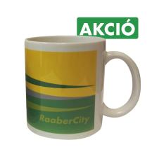 GYSEV Raabercity színes sávos bögre_akció
